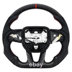 LOSCHEN Real Carbon Fiber Steering Wheel For Dodge Challenger SRT 2015+ withHeated