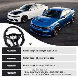 LOSCHEN Real Carbon Fiber Steering Wheel For Dodge Challenger SRT 2015+ withHeated