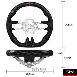 LOSCHEN Real Carbon Fiber Steering Wheel For Ford Mustang GT EcoBoost 2015 -2017