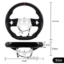LOSCHEN Real Carbon Fiber Steering Wheel For Jeep Wrangler JL/JT 18-23 withHeated