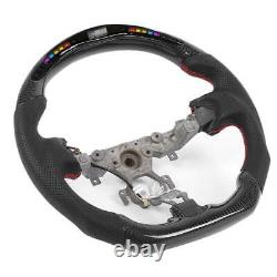 Leather Steering Wheel for Nissan 370z 2009-2020 Carbon Fiber Perforated