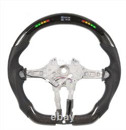 Led Carbon Fiber Flat Customized Steering Wheel for BMW M1 M2 M3 M4 F80 F82 X5X6