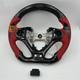 Led Steering Wheel for Honda Civic 2012-2015 Forged Carbon Fiber Red Leather