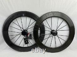 Lightweight Germany FERNWEG SCHWARZ Black Ed Carbon Clincher Wheelset NEW withBLEM