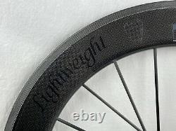Lightweight Germany FERNWEG SCHWARZ Black Ed Carbon Clincher Wheelset NEW withBLEM