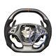MATT CARBON FIBER Steering Wheel FOR Chevrolet Corvette C7 RED STRIPE WithPADDLES