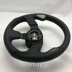 MOMO Jet 320mm Black leather steering wheel REAL carbon fibre 11102912211L