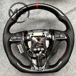 MPCUSTOM Real carbon fiber Steering Wheel For Honda Accord Coupe V6 2008-2012