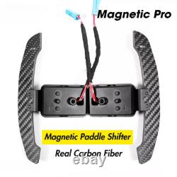 Magnetic Carbon Fiber Paddle Shifter Steering Wheel for Ford Mustang 15-23
