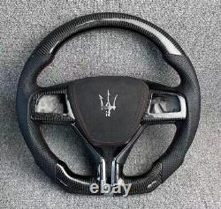 Maserati Ghibli Customized Steering Wheel Carbon Fiber Leather