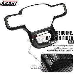 Matte Carbon Car Steering Wheel Button Trim For Ford F-150 Raptor Platinum 2021+
