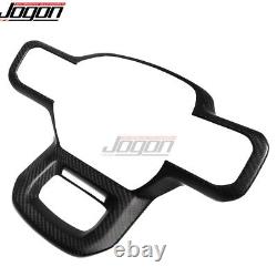 Matte Carbon Car Steering Wheel Button Trim For Ford F-150 Raptor Platinum 2021+