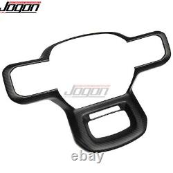 Matte Carbon Car Steering Wheel Button Trim For Ford F-150 Raptor Platinum 2021+