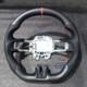 Matte Carbon Fiber Perforated Steering Wheel Fit 2015-2017 Ford Mustang GT
