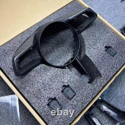 Matte Carbon Fiber Steering Wheel Cover For Porsche 911 992/Taycan/Panamera 971