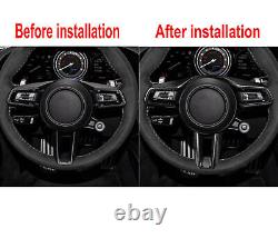 Matte Carbon Fiber Steering Wheel Cover For Porsche 911 992/Taycan/Panamera 971
