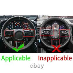 Matte Carbon Fiber Steering Wheel Cover For Porsche 911 992/Taycan/Panamera 971