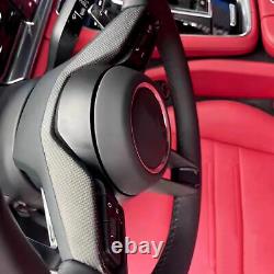 Matte Carbon Fiber Steering Wheel Cover For Porsche 911 992/Taycan/Panamera 971