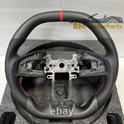 Matte Carbon Fiber Steering Wheel Fit for Honda 10thgen Civic Si 2016+ European