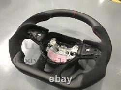 Matte Carbon fiber steering wheel + Alcantara for Dodge Challenger charger SRT