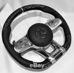 Mercedes AMG 2019 Custom Design Carbon Fiber heated/vibration Steering wheel