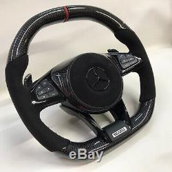 Mercedes BRABUS NEW 2019 Custom Design Carbon fiber Alcantara Steering wheel