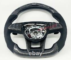 Mercedes C63, AMG GTS GT LED Carbon Fibre Steering Wheel Customisable Options