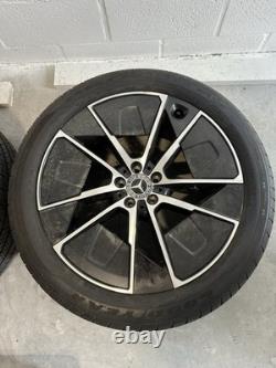 Mercedes EQS 86R 21 Five-Twin Spoke Aero Wheels with Carbon Fiber-Optic Cladding