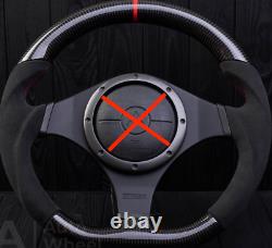 Mitsubishi Evolution 2001-2007 EVO GSR RS MR Carbon Fiber Steering Wheel