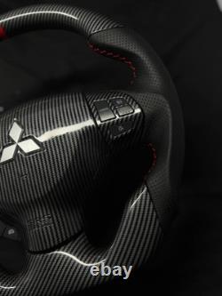Mitsubishi Lancer Evolution 2007-2016 Carbon Fiber Sports Steering Wheel