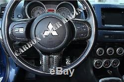 Mitsubishi Lancer Evolution / Evo X Steering Wheel Cover 100% Carbon Fiber