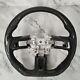 Mustang Carbon Fiber Steering Wheel Carbon Fiber Middle Trim Perforated Leather