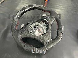 NEW Carbon Fiber LED Steering Wheel For BMW E90 E92 E91 05-13 support paddle