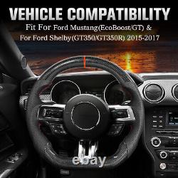 NEW Steering Wheel For Ford Mustang GT EcoBoost V6 Shelby GT350/GT350R 2015-2017