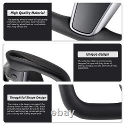 Nappa Leather Yoke Steering Wheel For Tesla Model 3 & Y 2017-2023 withHeated
