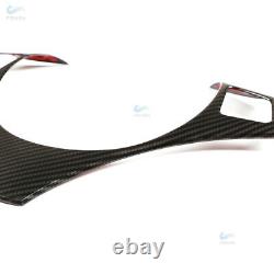 New Carbon Fiber Steering Wheel Trim Cover Fit For BMW E90 E92 M3 M Sport