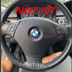 New Carbon Fiber Steering Wheel Trim Cover Fit For BMW E90 E92 M3 M Sport