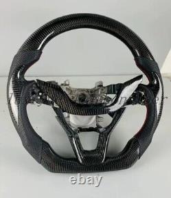 New Carbon fiber sport flat Steering wheel Skeleton+Cover for Honda Accord 2018+