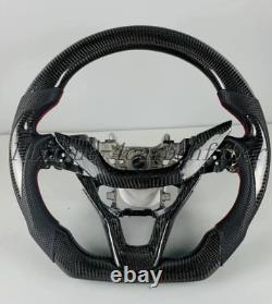 New Carbon fiber sport flat Steering wheel Skeleton+Cover for Honda Accord 2018+