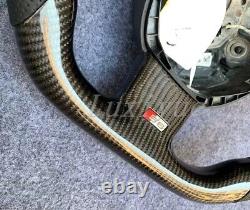 New Racing D-flat Real Carbon fiber Steering wheel Frame for Audi RS4 RS5 RS6