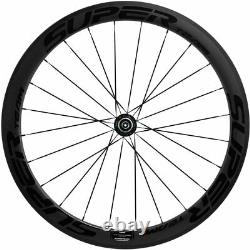 New Superteam Wheels 700C Clincher 50mm Carbon Wheelset Road Bicycle 25mm Wheels