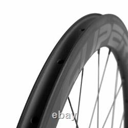 New Superteam Wheels 700C Clincher 50mm Carbon Wheelset Road Bicycle 25mm Wheels