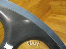 Nos Rare Vintage Spin Tri Spoke Aero Carbon Ceramic 26 Clincher Front Wheel