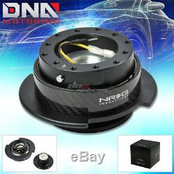 Nrg Gen 2.5 Steering Wheel Quick Release Hub Kit/adapter Black Body Carbon Ring