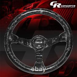 Nrg Innovation 350mm Forged Carbon Fiber 3-spoke 3 Deep Dish Steering Wheel