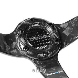 Nrg Innovation 350mm Forged Carbon Fiber 3-spoke 3 Deep Dish Steering Wheel