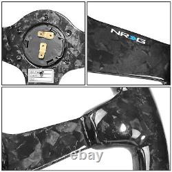 Nrg Innovation 350mm Forged Carbon Fiber 3-spoke 3 Deep Dish Steering Wheel