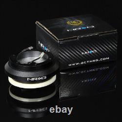 Nrg Steering Wheel Short Hub+gen 2.0 Quick Release Carbon Fiber For Prelude Bb