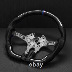 OEM Real carbon fiber Flat Customized Sport Universal Steering Wheel For BMW M3