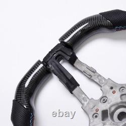 OEM Real carbon fiber Flat Customized Sport Universal Steering Wheel For BMW M3